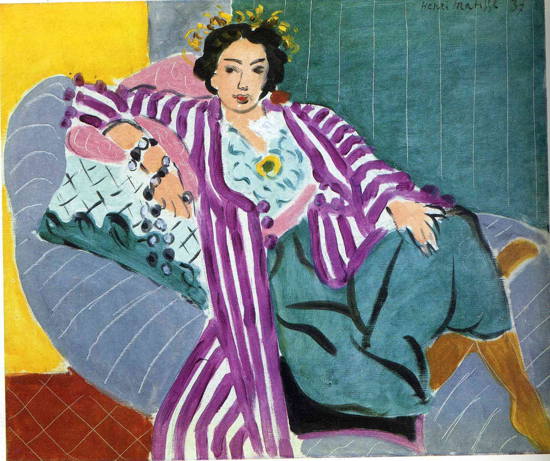 Henri Matisse - Small Odalisque in Purple Robe 1937
